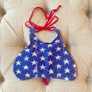 Target Red, White, and Blue Star Bikini Top